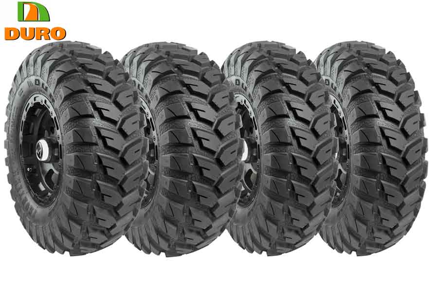 Däckpaket 25x8-12 + 25x10-12 Frontier 6PR – Radialdäck för hårt underlag | DURO