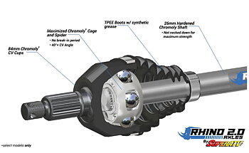 Rhino 2.0 Drivaxel Can Am Outlander & Renegade HÖGER BAK 2019+