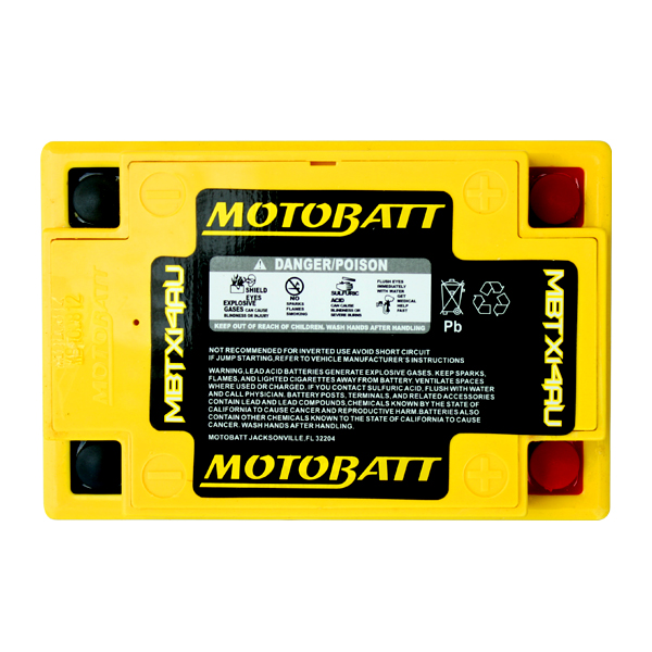 MC/ATV Batteri 12V 17Ah Motobatt MBTX14AU – AGM - 2