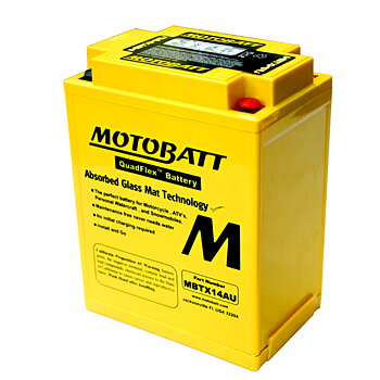 MC/ATV Batteri 12V 17Ah Motobatt MBTX14AU – AGM