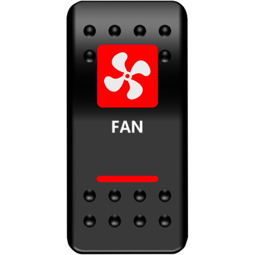 Strömbrytare för infällning "FAN"
