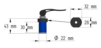 Fäste Excentriskt 22mm CF-Moto