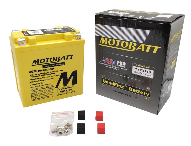 MC/ATV Batteri 12V 20Ah Motobatt MBTX16U – AGM - 3