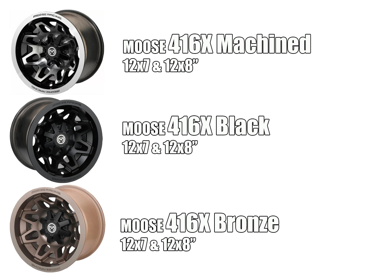 Hjulsats 6X6 Moose 416X fälg + Mud Crusher 28" - 2