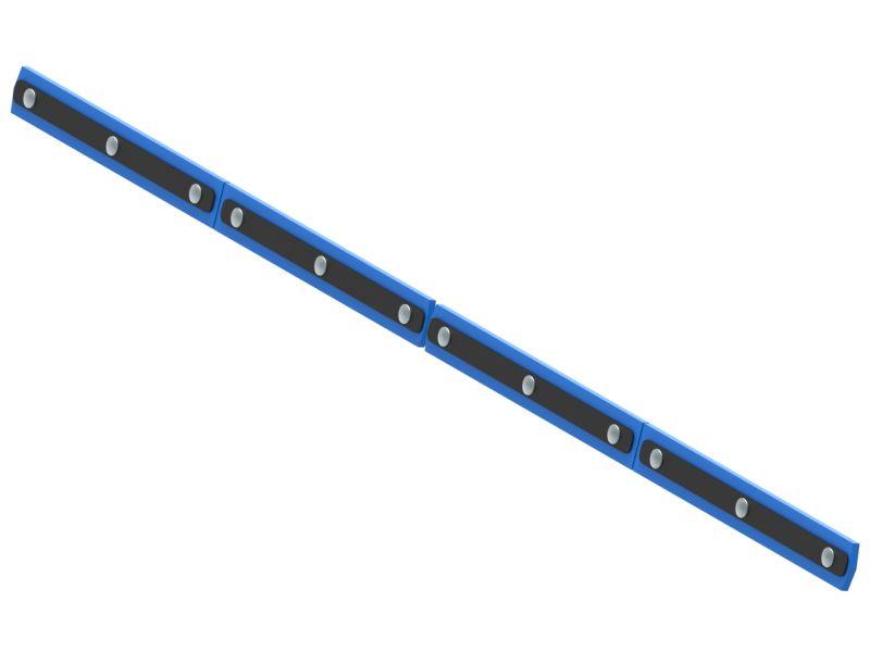 Slitstål i plast för V-plog G2 180 cm - 2
