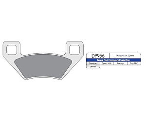 Bromsbelägg Arctic Cat DP Brakes