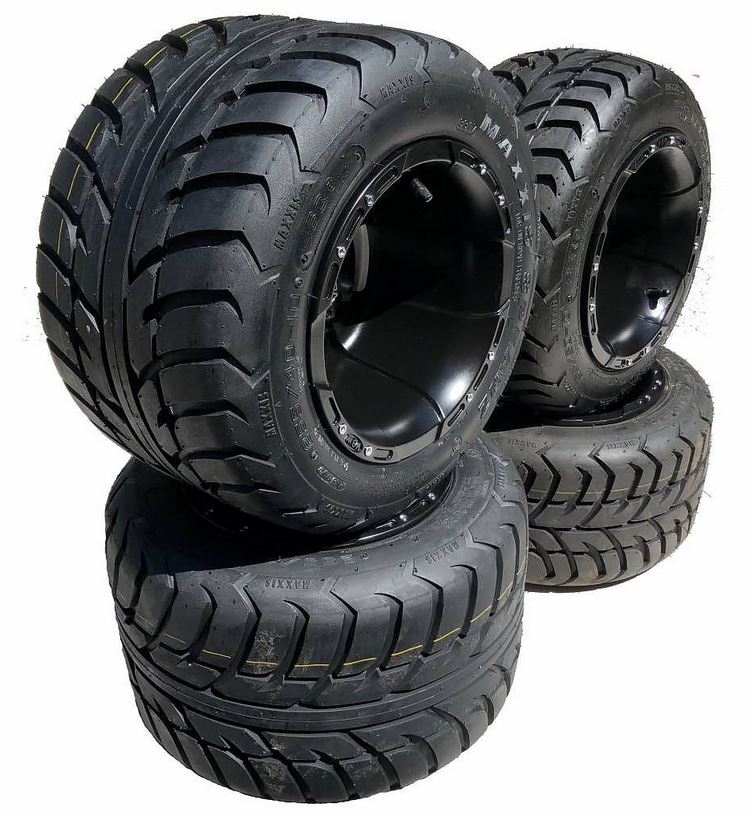 Maxxis Spearz Däckpaket 195/50-10" & 225/40-10" Vägdäck E-märkt