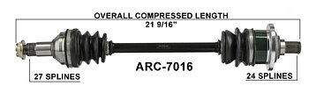Drivaxel Höger Fram Arctic Cat 400/500/650/700/1000 