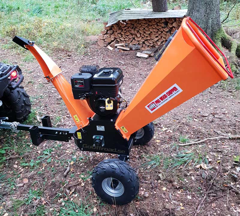 Flismaskin bogserad för ATV  Briggs & Stratton 14hk - 3