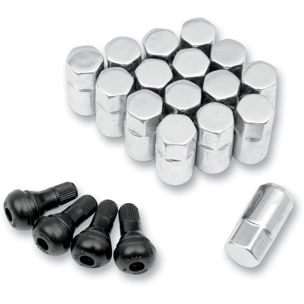 Muttersats M12x1,25 Moose 16-pack 17mm skalle