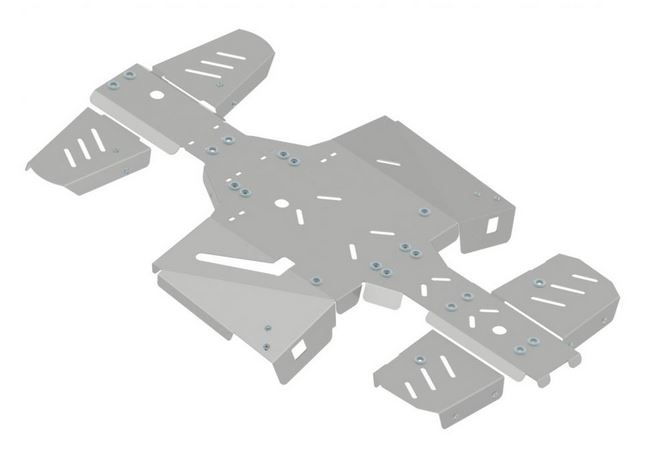 Hasplåtar 4mm Aluminium för TGB 600 - 3