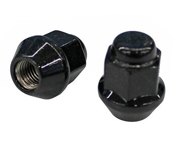 Hjulmutter Svart M10 16-Pack 17mm skalle