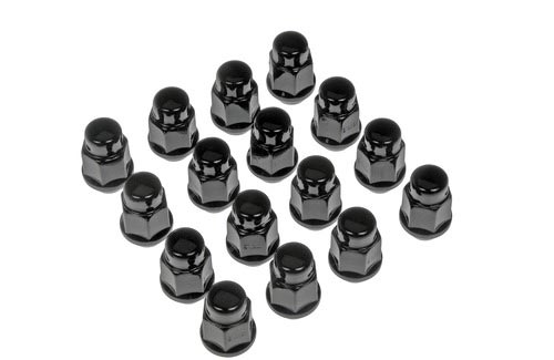 Hjulmutter Svart M10 16-Pack 17mm skalle