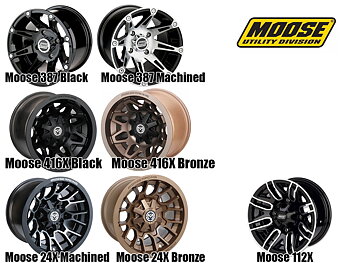 Hjulsats 12" Moose Aluminiumfälg + BKT Wing 25" Däck
