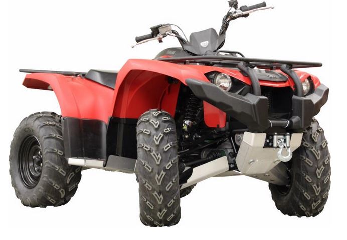 Hasplåt Aluminium Yamaha Kodiak 450 2017+ - 2