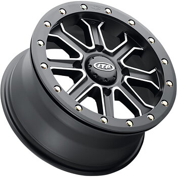 ATV/UTV Fälg 14x7 4/156 Svart Matte/Machined – ITP Inertia Beadlock 5+2