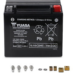 YUASA YTX20HL-BS AGM Batteri 12V 18Ah – Extra Hög Startkraft 310CCA