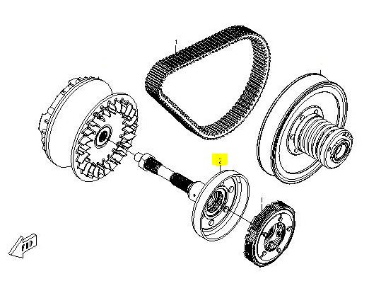 Kopplingshus variator CF-Moto 500/600/625 (HL) - 2