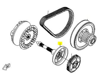 Kopplingshus variator CF-Moto 500/600/625 (HL)