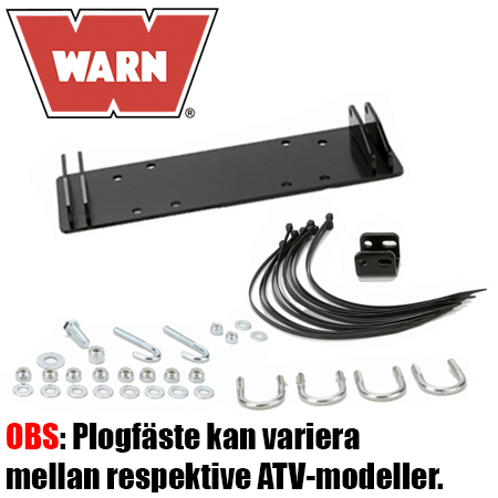 WARN Plogfäste Centermontage för Arctic Cat 500 00-01