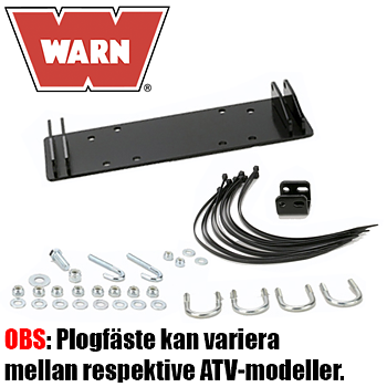 WARN Plogfäste Centermontage för Arctic Cat 500 00-01