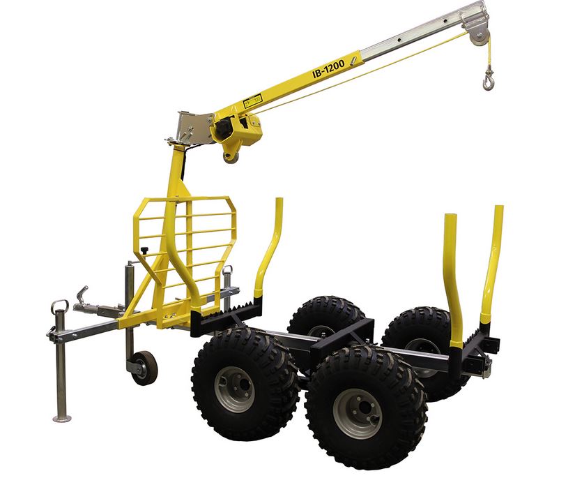 Kran för vagnar IB 1200 & Flatbäddsvagn FD1200 - 3