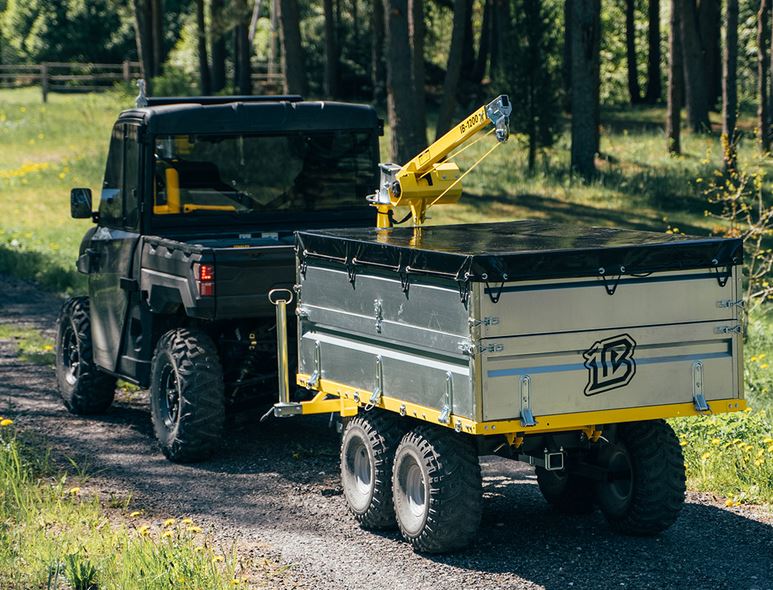 Kran för vagnar IB 1200 & Flatbäddsvagn FD1200 - 5