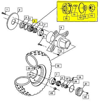 Hub Clutch Polaris 4X4 (1520214 & 1520281)