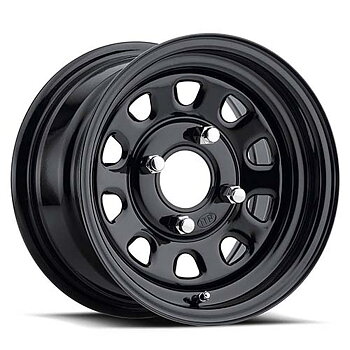 ATV Stålfälg svart 12x7" 4/137 ET 2+5