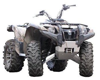 Hasplåt aluminium Yamaha Grizzly 550/700  07-13