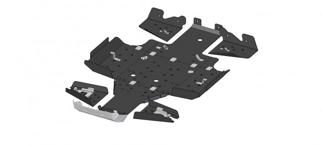 Hasplåt PEHD Suzuki King Quad 500/750 - 2