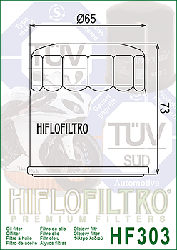 Oljefilter HiFlo HF-303