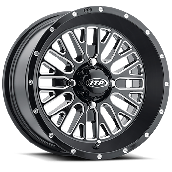 ATV/UTV Fälg 14x7 4/156 Svart Gloss/Milled – ITP Momentum 5+2