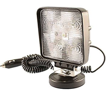 LED lampa 15W med magnetfot & Cigg-uttags kontakt