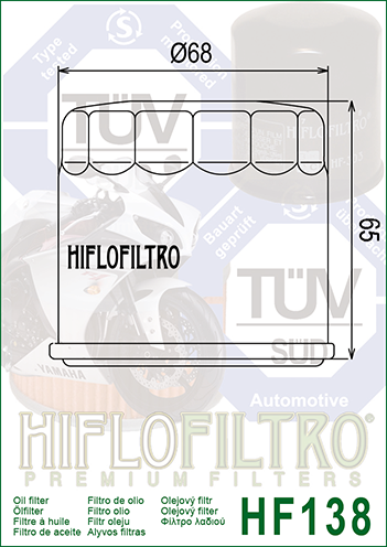 Oljefilter HiFlo HF-138 Suzuki - 2