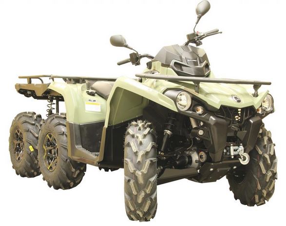 Hasplåt PEHD Can Am Outlander 450 6X6  - 6