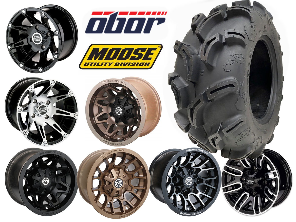 Hjulsats 12" Moose Aluminiumfälg med Obor Scoprio 28" däck