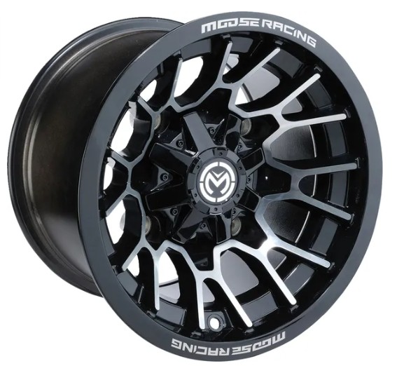 ATV fälg 14x7 svart  aluminium 4/156 Moose Offroad 24X