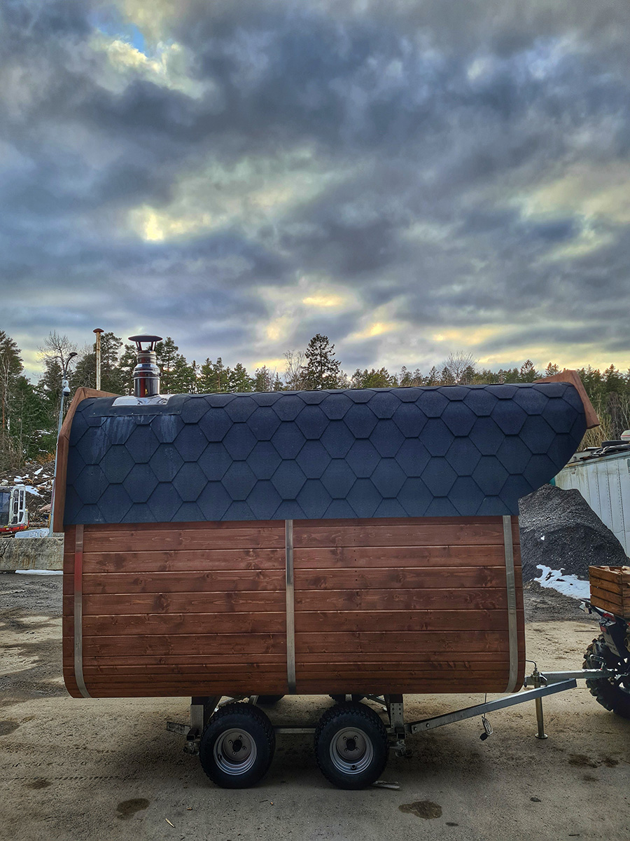 Bastuvagn Ramsö 3m med Relax/Omklädningsrum - 4