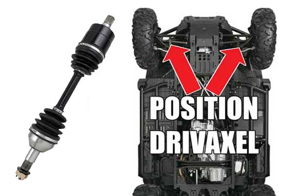 Drivaxel FRÄMRE Yamaha Grizzly 550/700