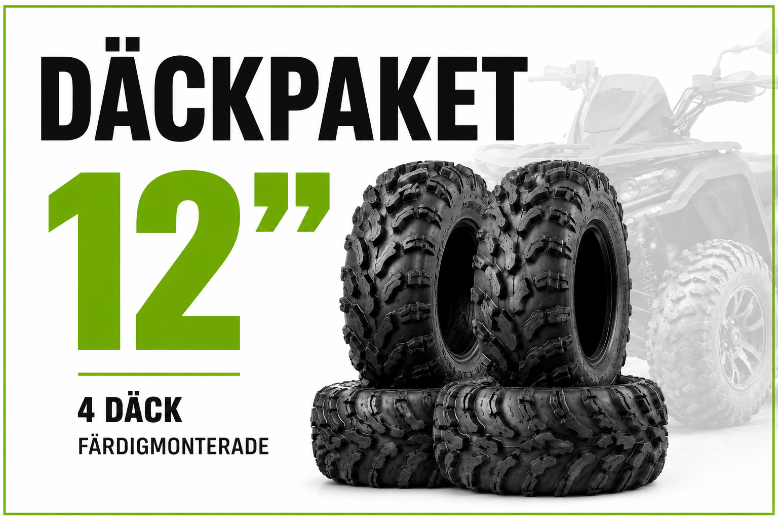 Däck paket 12"