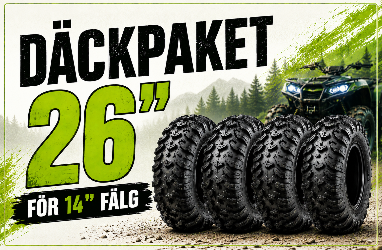 26" Däck paket