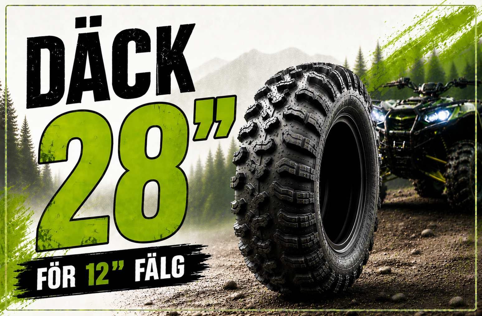 28 tum ATV Däck