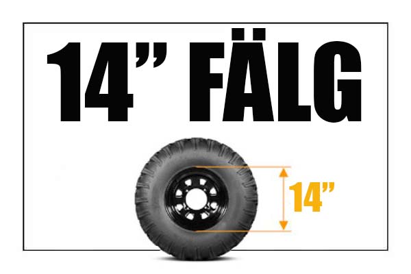14" Polaris Fälgar