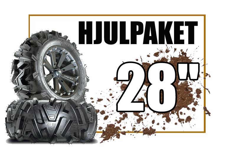 ATV Däck 28" med 12" fälgar