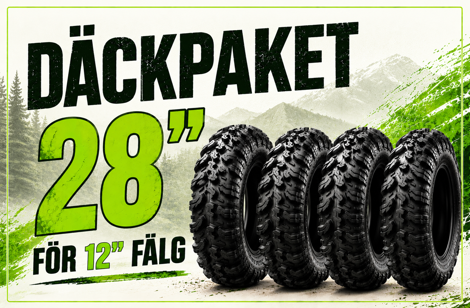 28" Däck Paket