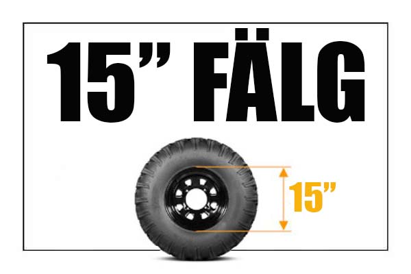15" Polaris Fälgar
