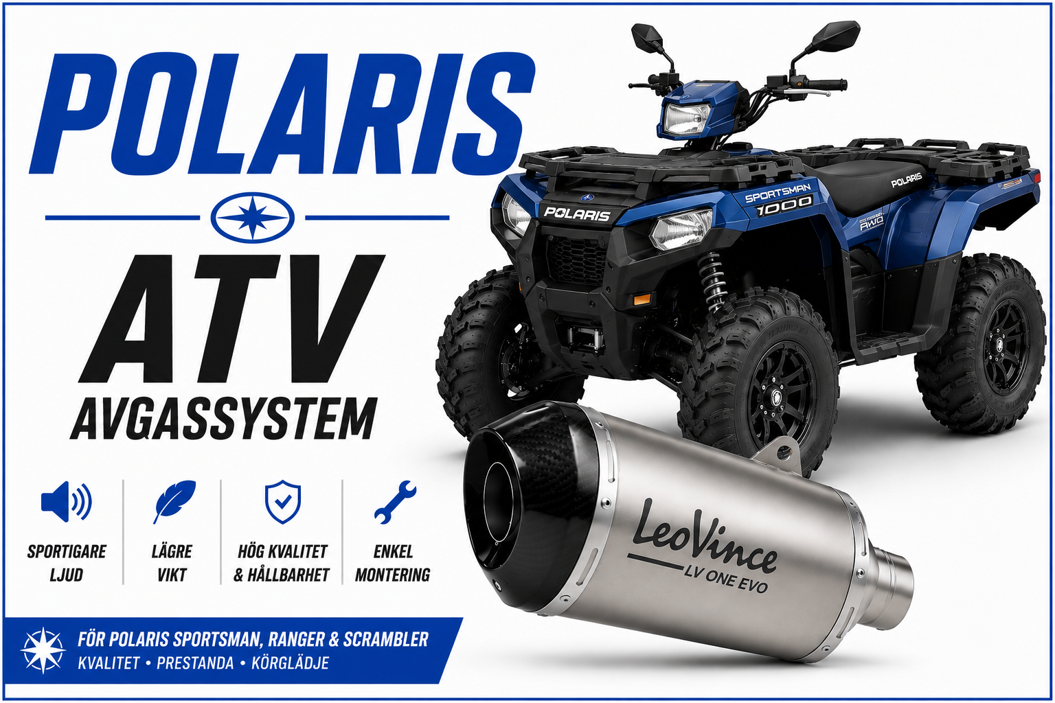 Avgassystem & Slip-On Polaris