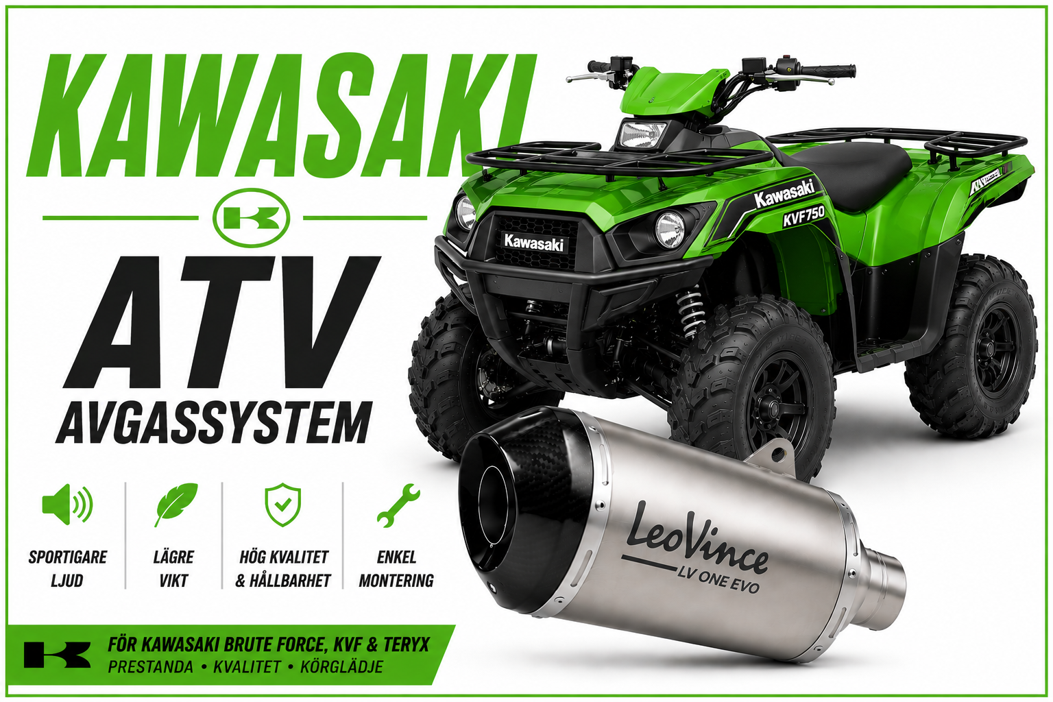 Avgassystem & Slip-On Kawasaki