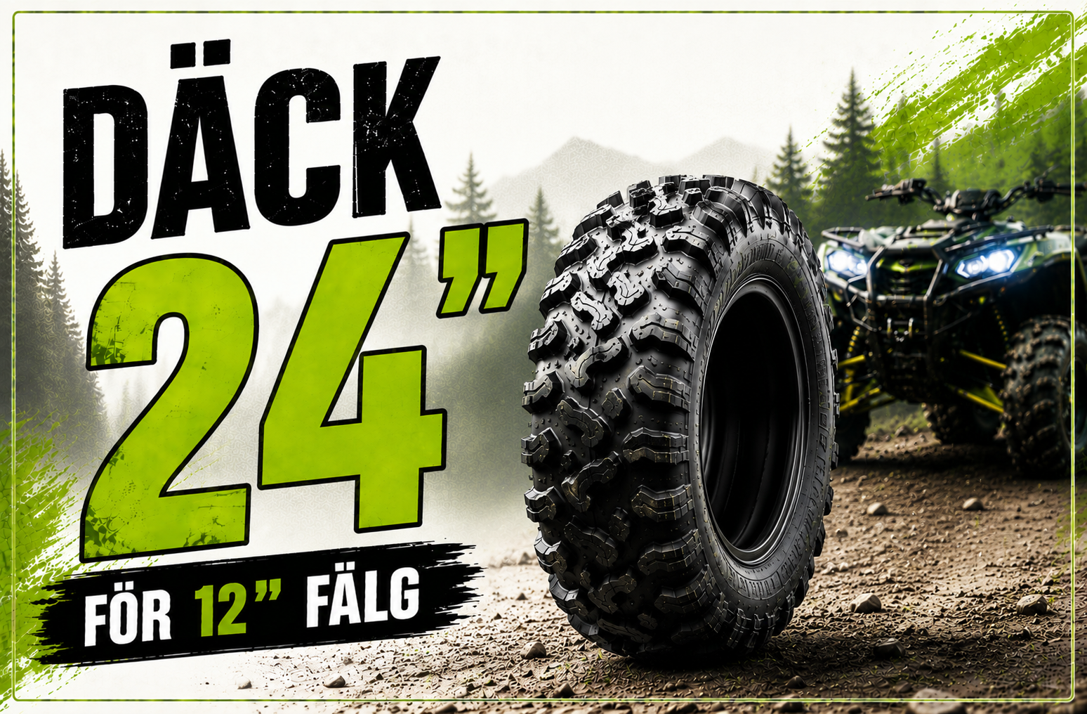 24 tum ATV Däck